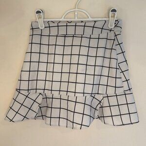 Grid Plaid Skirt
